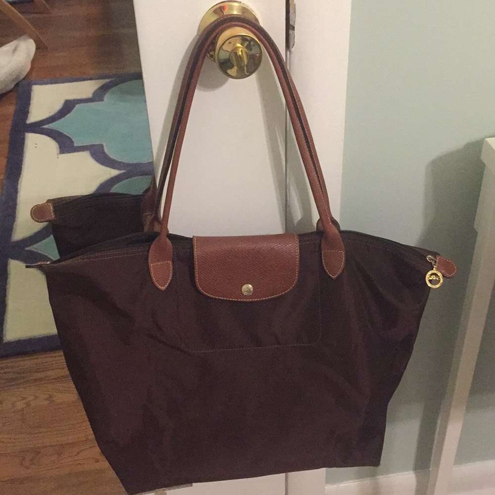Large Brown Longchamp Tote bag